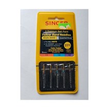 Singer 재봉틀 미싱 Needles 빈티지. 노란색 Band Assorted Sizes Ball Point