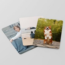 [공공컴퍼니] 포토카드 사원증 아이돌 포카 굿즈 소량 주문제작 PVC, 양면, 타공없음, 선택안함