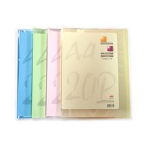 투명 20매 클리어파일 20P 크리어화일 A4 투명 클리어 화일, 청색