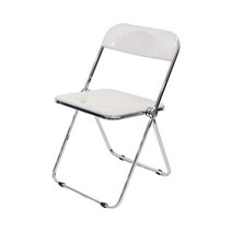 에이드 체어 아크릴 투명 디자인 인테리어 카페 접이식 의자, 에이드-화이트펄(PE), 1개