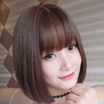 마틸다 칼단발 숏컷 가발 금발 단발 통가발, 본상품선택, 라이트브라운