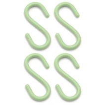 8 플라스틱 휴대용 다목적 주최자 행거 8 개 모양 후크 세트, L, 녹색