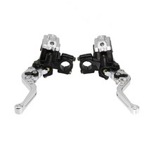 Alconstar-먼지 자전거 핸들 액세서리 앞 브레이크 레버 50CC-300CC 실린더 유압 펌프 오토바이 범용 스쿠, 02 은