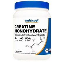 Nutricost 마이크로나이즈드 크레아틴 모노하이드레이트, 500g, 5개