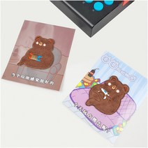 닌텐도 스위치 컴퓨터 자수 게임 캐릭터 열스티커 와펜 붙이기 [가방 티셔츠 청바지 리폼], 플스하는곰