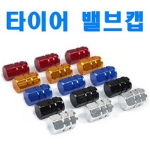 알루미늄 타이어밸브캡 에어밸브캡 에어캡 밸브캡, 밸브캡-레드(낱개1개)