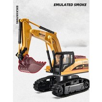 중장비RC카 굴삭기 RC 포크레인 중장비 굴착기 어른 장난감 어른이 집게 더블이글, 13.2.4G 대형 덤프, 04.충전식 배터리 4세트