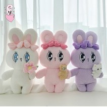 에스더버니 인형 토끼 캐릭터 동물 인형, 에스더버니 애착 25cm 화이트-꽃