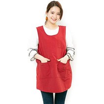 앞치마 에이프런 여성용 남성용 숏 히든 힙 미니 카페 루즈 나일론 트리밍 에이프런 타브리에 심플 무지 여성용 보육사 트리머, 빨간색