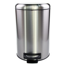 에이스샵 고급형 무소음 원형 스텐페달 휴지통30L 쓰레기통 음식물쓰레기통 분리수거, 1개