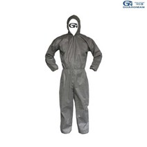 화학공잔 페인팅 방역 큰 원피스형 보호복2XL 회색 오염물청소 안전 3san_64565