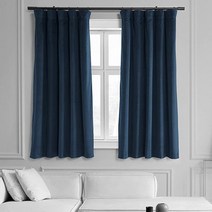 HPD Half Price Drapes 시그니처 벨벳 암막 커튼 침실용 127 x 160cm(50 63인치)(1 패널) VPCH12060163 알라바스터 베이지