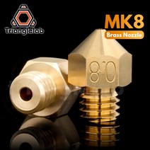 3D 프린터 부품 Trianglelab 3D 프린터 용 최고급 황동 MK8 노즐 hotend 1.75MM 필라멘트 J-헤드 cr10 열, 01 3PCS 0.2mm 1.75MM