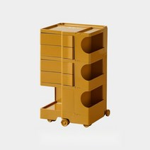 바퀴 달린 B 라인 케비넷 사물함 이동식 카트 다용도 3단, F