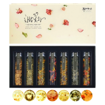 7종 발효 꽃차 선물세트 국산 선물용꽃차세트 꽃잎차선물세트 꽃차선물 발효꽃차, 꽃차 7종, 1세트