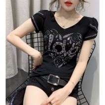 레이스 레이어드 여름 2020 패션 핫 큐빅 서양풍 옷