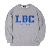 루블랑 LB 아치로고 ver.1 오버핏 맨투맨 그레이