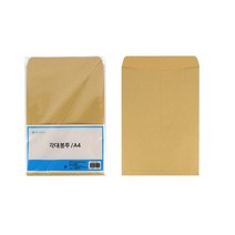 A4 양면코팅 각대 서류 봉투 10매 문서 보관 우편 사무용품 규격 무지 대봉투