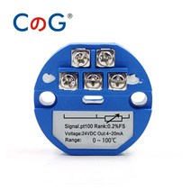 측정 측량CG PT100 ~ 4-20mA 0-600 섭씨 열 저항 변환기 RTD 입력 출력 헤드 장착 온도 송신기, 09 0-400 Celsius