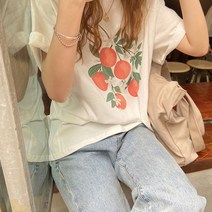치코엘라 / 치코엘라 ㅡ또 언제보면 상큼 프린팅 반팔티셔츠