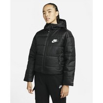 나이키 NSW TF RPL 클래식 숏패딩 재킷 여성 써마 핏 후드 패딩 점퍼 DJ6996-010