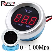 유면계 유량계 범용 오일 압력 게이지 측정 범위 0-1.00Mpa 자동차 압력 게이지 해양 보트 자동 오토바이, 한개옵션0