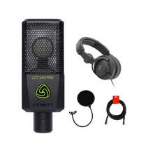 르윗 LCT-240 Pro 콘덴서 Mic 블랙 w/ 헤드폰 케이블 & Pop 필터