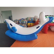 에어시소 에어바운스 가정용 빠지 바이킹 제주도 워터파크 대형 실내 바람 장비, 돌고래 시소 2.5m