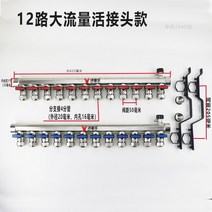 보일러 온수 난방 분배기 버터플라이밸브 대류 지열 물 가정용 지열 황소 자리 물 모든 구리 통합 4 방향 5 방향 6 밸브 세트, 12-way 부티크 농축 및 큰 흐름