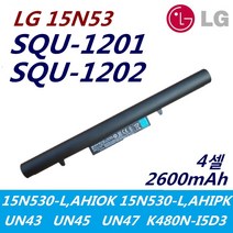 SQU-1201 엘지 15ND530-PX7SK 노트북 배터리 UN47 K570C SQU-1202 916Q2237H