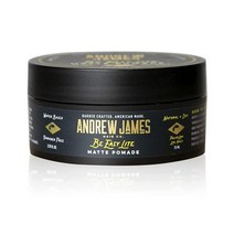 ANDREW JAMES Three Pack BE EASY Mini Matte Pomades 7 ML size Pomade Natural Finish Strong Hold Easy, Be Easy Lite 1 Pack
