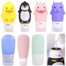 실리콘공병 여행용 공병 화장품 샴푸 크림 소분 튜브 용기 로션 휴대용 미니 샴푸통 다이소, 4. C타입, 4-16. C타입 고래 블루 89ml