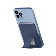 모락 세우리 핸드폰 스탠드 거치대 포켓 카드지갑, 네이비, 1개