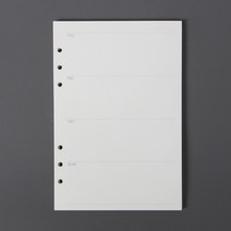 스토리 6공 다이어리속지 A5 / 주간 다이어리리필, 없음