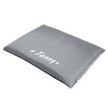 강아지꿀잠방석 고양이 대형견 방석쿠션 맞춤형 개 침대 수면 소파 애완 동물 강아지 매트 소형 중형 대형 이름 인쇄 쿠션, [04] 80x55cm, [03] Gray