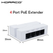 욕조 트레이 반식욕 HORACO 3 포트 POE 연장기 10/100Mbps 1 in out 패시브 캐스케이드 가능 네트워크 스위치 리피터 IEEE802.3af 포함 NVR IP 카, [01] POE013, 01 POE013