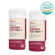 비카인 모로오렌지 C3G 추출정 100% 고농축 모로 블러드오렌지 이탈리아 시칠리아 시아니딘 글루코사이드 항산화 안토시아닌, 2개, 60정