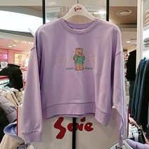 소이주니어 봄신상50%할인 도넛베어 크롭 맨투맨티22s0453