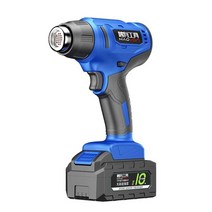 가스 열풍기 무선 히팅건 밀봉기 공업용 에어 온풍기, 2단 온도 조절 열풍기 (배터리2개)