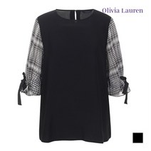 올리비아로렌 배색 블라우스 VOCNSXM6117