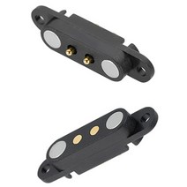 마그네틱 포고 핀 커넥터 2Pin 피치 2.8 MM 스프링로드 Pogopin 남성 여성 접촉 DC 전원 소켓 나사 구멍, 03 10 PCS