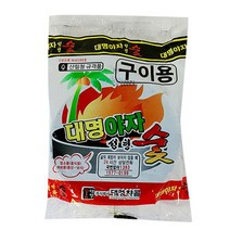 대명 성형숯1P 구이용 착화탄 점화탄 그릴 바비큐 숯 불지피기 개별포장, 대명 야자숯1개