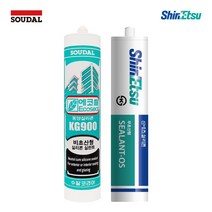 (국산 무초산실리콘) 다용도 비초산 실란트 투명 백색, 1.신에츠 OS, 반투명