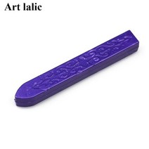 문자각인 금형씰링 왁스 스틱 레트로 인감 스탬프 편지 청첩장 90x10x10mm 빈티지 코드 심지, 05 보라색