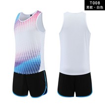 마라톤싱글렛 트레이닝 러닝 유니폼 마라톤 민소매 조끼 기능성, 29 남성용 화이트 a