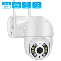 들랑달랑 5MP PTZ 무선 IP 카메라 야외 4X 디지털 줌 스피드 돔 슈퍼 3MP 1080P WiFi 보안 CCTV 카메라 오디오 AI, 5MP 64G 카드 추가, 협동사, AU 플러그