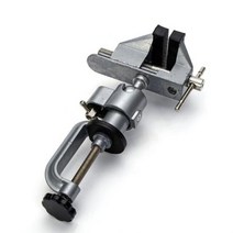 가죽공예 도구 2 In 1 테이블 바이스 벤치 클램프 360 그라인더 홀더 드릴 Dremel 로타리 모델, as picture