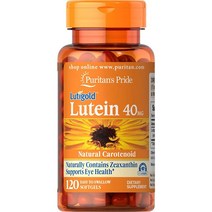 Puritans Pride 퓨리탄 루테인 40mg 지아잔틴 120캡슐, 1세트, 단일용량