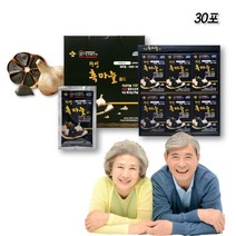 의성 발효 흑마늘 진액 마늘즙 흙마늘 흑마늘즙 엑기스 액기스 시부모님 건강즙 고급 선물세트 30포, 30개, 80ml