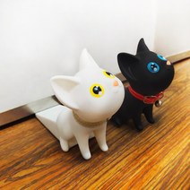 청년리빙 문쾅방지 고양이 도어스토퍼, 검은고양이